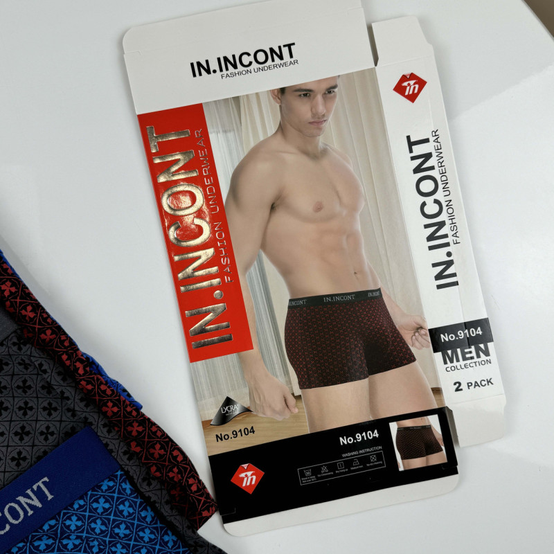 Чоловічі труси боксери In.Incont #9104 Чоловічі труси боксери In.Incont #9104
