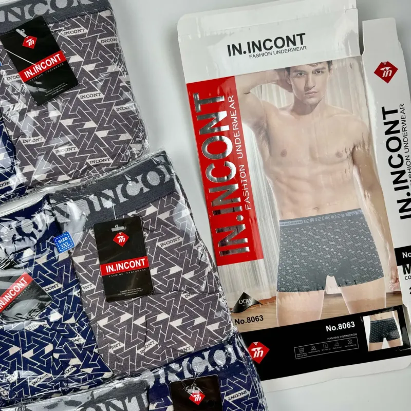Чоловічі труси боксери In.Incont #8063 Чоловічі труси боксери In.Incont #8063